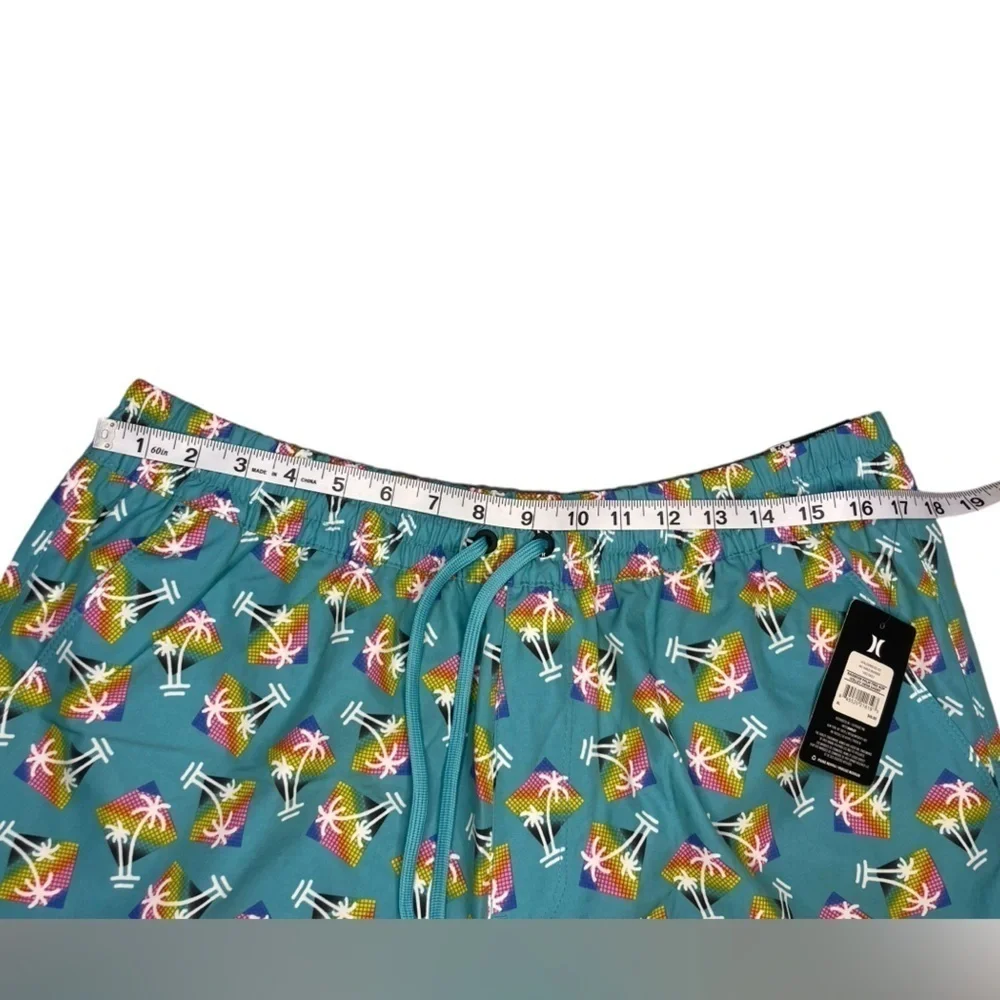 New With Tags Hurley Rainbow Palm Tree Volley Swim Shorts Size XL